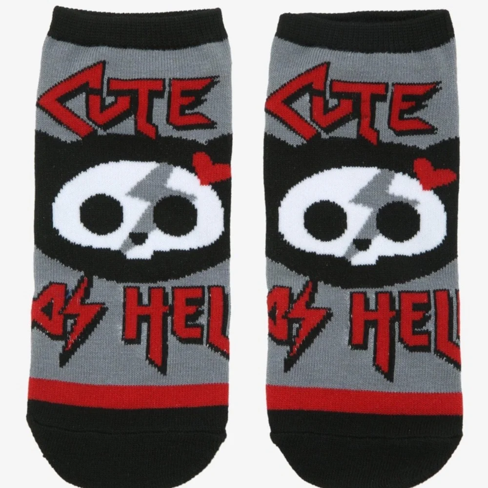 2/$12 Skelanimal‎ Kit The Cat No-Show Socks